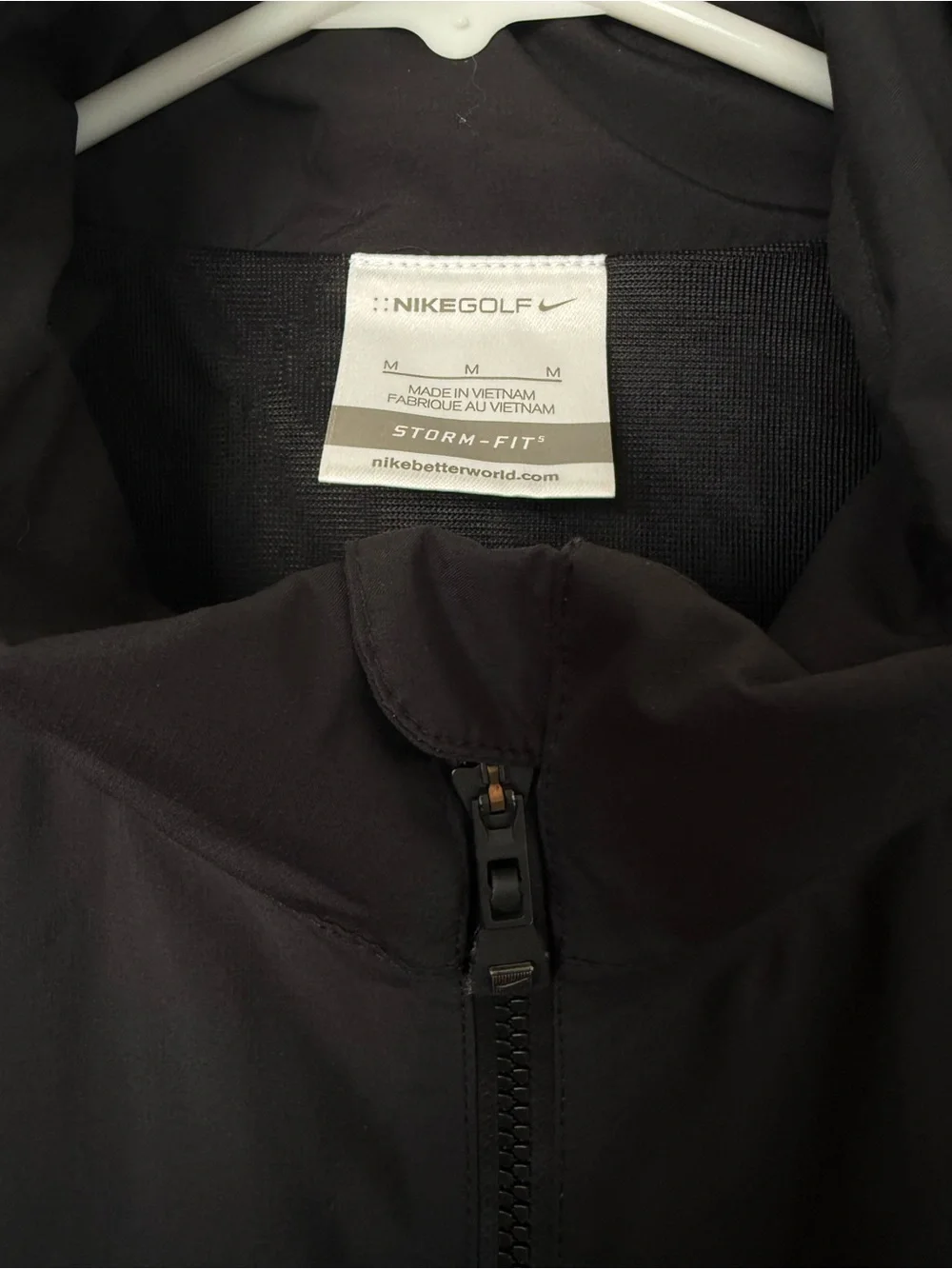 Nike Golf Storm-FIT Rainsuit 2.0 Black Hooded Jacket Women’s M